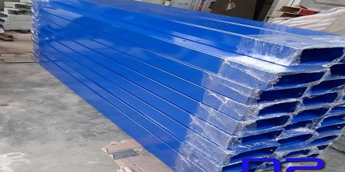 máng cáp sơn tĩnh điện 600x50 màu xanh dương hiện đại
